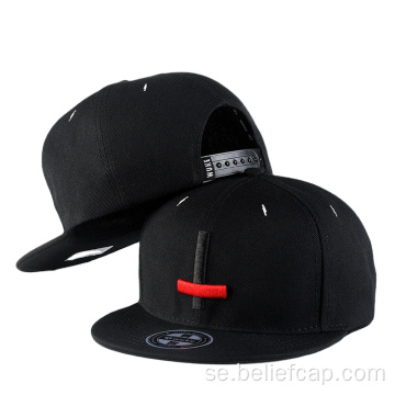 3D -broderi anpassad logotyp platt rim snapback